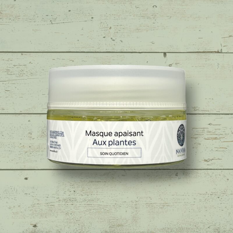 Masque visage aux plantes